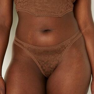 PINK Lace Strappy Thong Panty Women Size Large